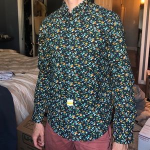 NWT Cactus Man floral print men’s shirt M